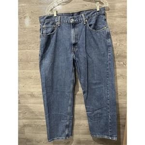 Levis 550 Mens Jeans 36X30 Blue Denim Tapered Leg Relaxed Fit Medium Wash